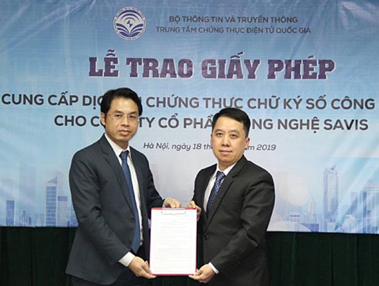 Việt Nam đã có 10 nhà cung cấp dịch vụ chứng thực chữ ký số công cộng | SAVIS được chính thức cấp phép cung cấp dịch vụ chứng thực chữ ký số công cộng | Thị trường chữ ký số công cộng Việt Nam có thêm 1 doanh nghiệp được cấp phép